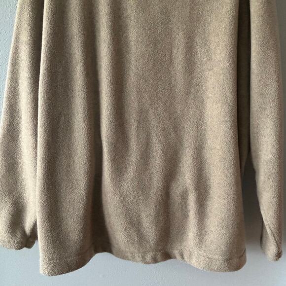 St John's Bay Tan Fleece 1/4 Zip Pullover Men's Size XL - Picture 6 of 16
